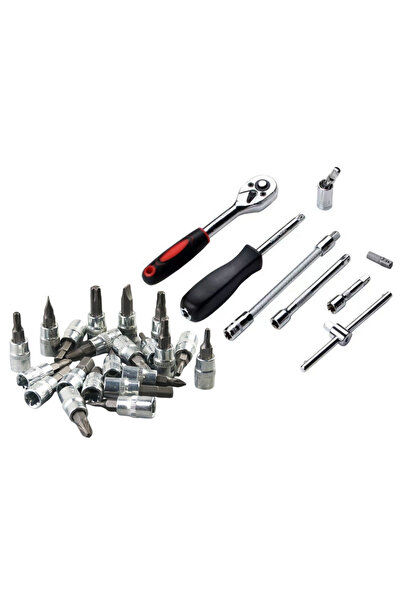 LEAN 1/4" Socket Set with Ratchet — 46 Pieces, 20813