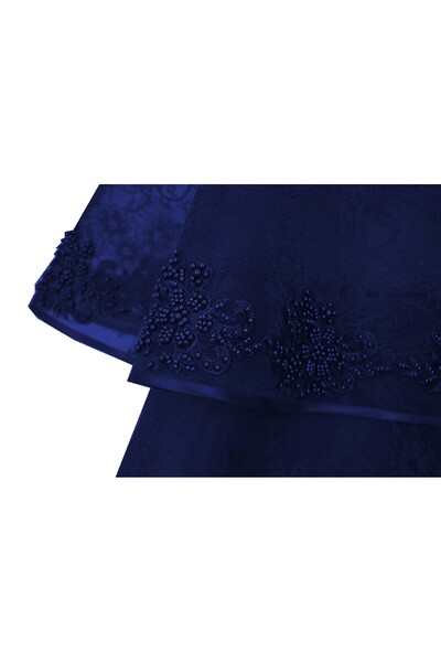 ambar studio Marlene bordeaux lace midi evening dress