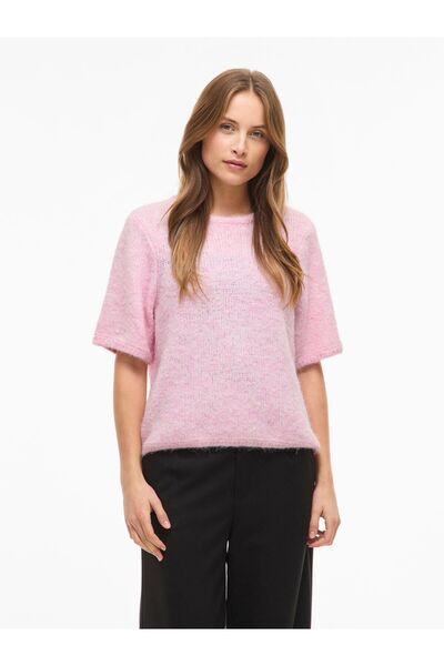 VILA Strickpullover VIMARLEY Kurzärmeliger