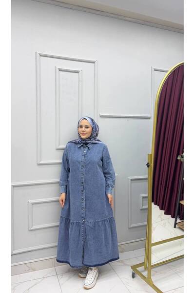 İLGEN TEKSTİL Рокля от разкроена деним