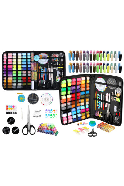 LEAN Sewing kit, multicolor, 26 x 20 x 4 cm, 228 pieces, 20748