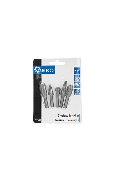 GEKO Set of 5 router bits for wood, G37519