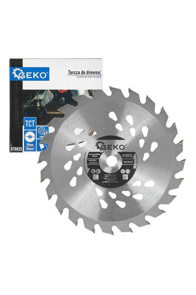 GEKO Circular saw blade, 136 x 10 mm, 24 teeth, G 78025