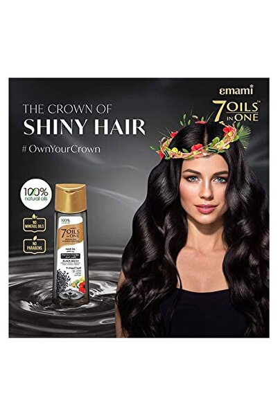 Emami 7 زيوت في 1 زيت الشعر للتحكم في التلف - حبة البركة، 200 مل
