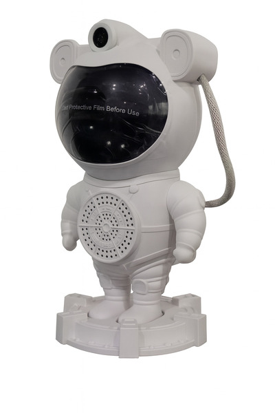 ROVERIM Astronaut-shaped star and aurora borealis projector with Bluetooth speaker function, white color