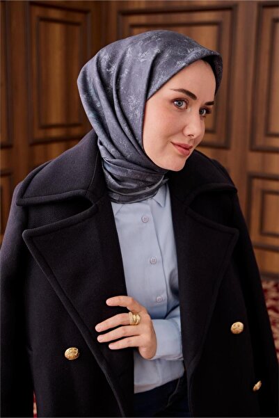 Silk Home Tivil Pure Silk 11487 - 36 Μπλε βενζίνης με σχέδιο Dobby