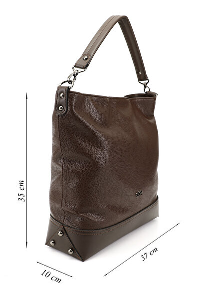 GÖNDERİ(R) Women's Brown Long Strap Hand and Shoulder Bag