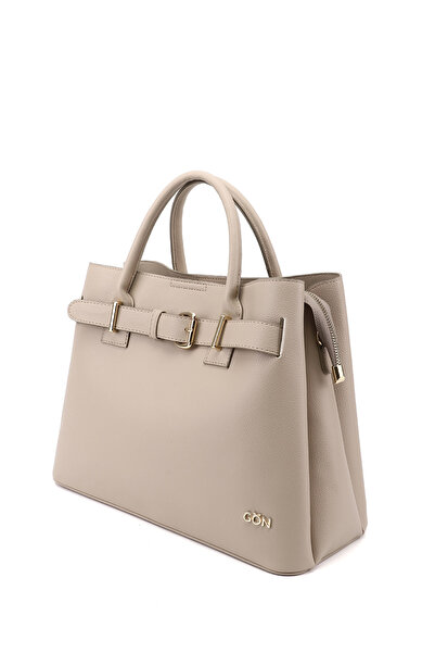 GÖNDERİ(R) Women's Beige Long Strap Hand and Shoulder Bag