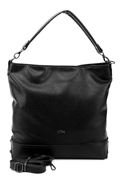 GÖNDERİ(R) Women's Black Long Strap Hand and Shoulder Bag