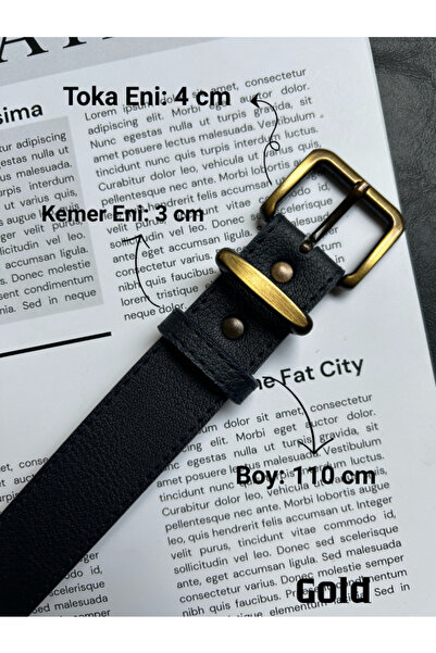 LİA KEMER 7-Piece Hard Oval Rectangular Pattern Women's Antique Vintage Buckle Belt Coat Belt Dress Pants Belt