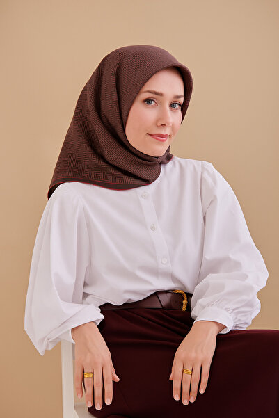 Silk Home Tivil Pure Silk 52213 Μοτίβο με γραμμή σκούρου βιζόν