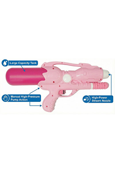REZZOSS High Pressure Manual Water Gun for Kids - Continuous Stream Squirt Gun Blaster for Boys & Girls Gift
