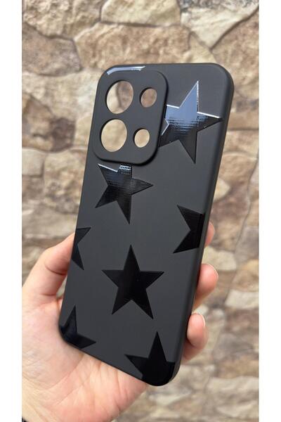 Vip Case Infinix Note 30 Compatible Star Patterned Silicone Shock-Absorbing Classic Protective Rubber Case 277