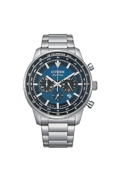 Citizen Eco-Drive CA4500-91L Chronograph Blue Dial 44mm Stainless Steel Men's Watch