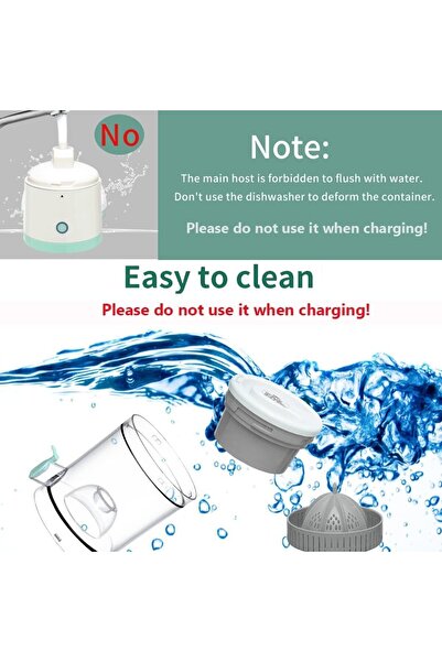 Genaric Citrus Juicer Machines Fruit Electric Orange Juicer USB Rechargeable Lemon Lime Juice Squeezer