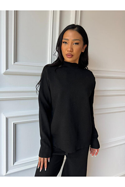 CC STORE ADHELA long two-piece set, blouse with collar at the base of the neck and loose pants