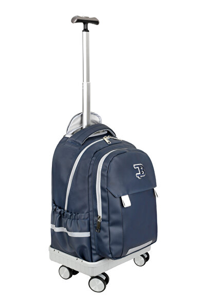 BGT BEGATİ Foldable Wheeled Backpack for Daily Use with Hidden Drawer Bag