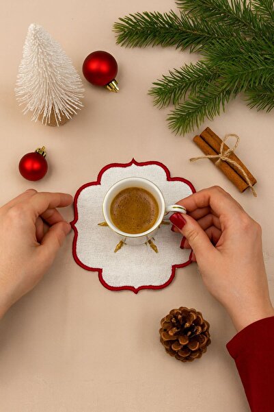 Diva Home New Year's Coffee Presentation Napkin Set of 6