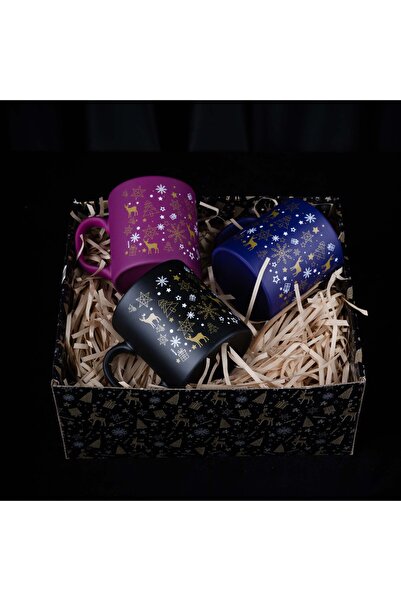 Myros Yılbaşı Özel Koleksiyon Üçlü Kupa Hediye Kutusu