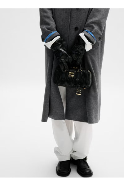 Generic Arcadie Top Handle Bag in Matelassé Nappa Leather Crossbody Shoulder