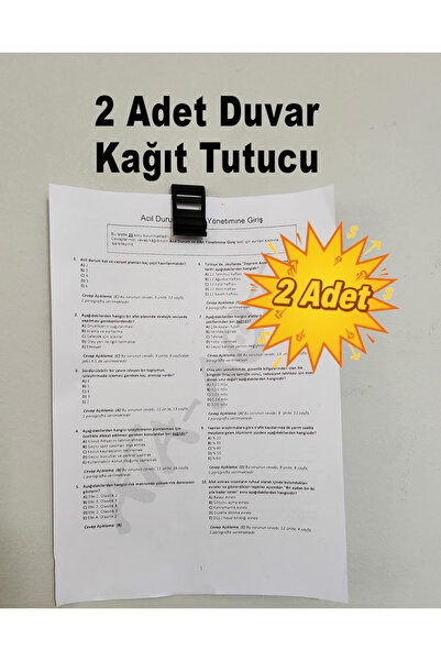 Lizard Kağıt Tutucu Duvar Askısı Not, Belge, Resim Tutacağı Mini Organizer Klips Duvara Yapışkanlı 2 Adet