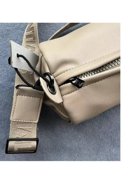 Generic Mini Barrel Travel Bag - Full PU Material, Super Soft Texture Like Lambskin, Compact and Portable