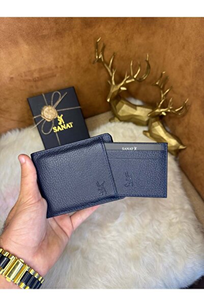 SANAT Leather Sl-620 Genuine Leather Men's Wallet Card Holder – with Coin Compartment