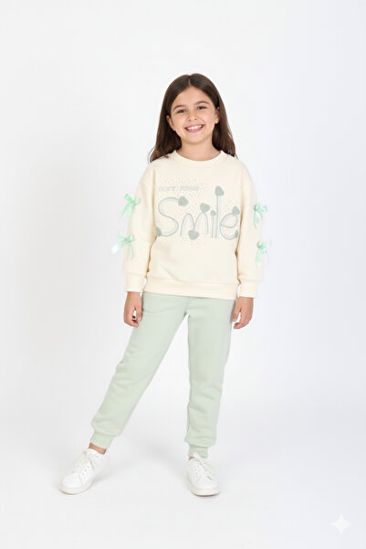 kinderos Girl's Smile Stone Fleece-Lined 2-Piece Set - 6317