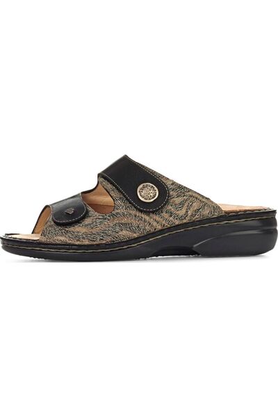 Finn Comfort ZEBRA-SİYAH ORTOPEDİK TERLİK