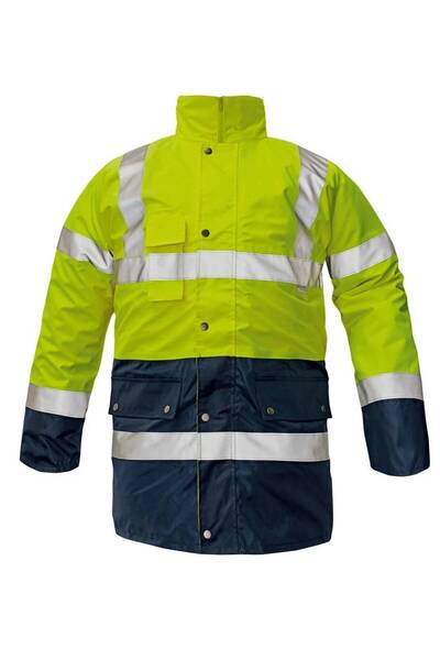 CERVA Jachetă de protecție reflectorizantă BIROAD 3 în 1 XL Galbenă