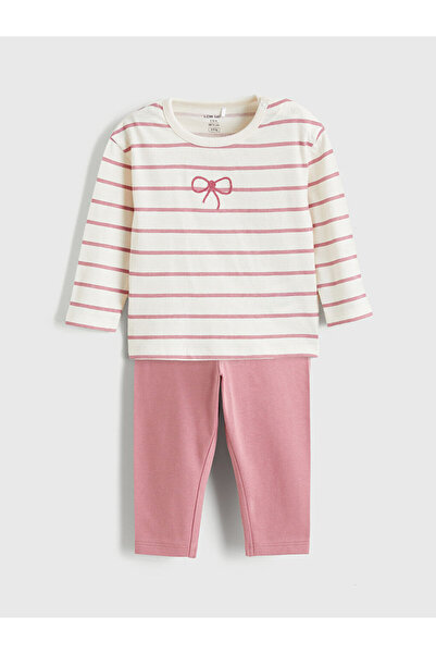 LC Waikiki قم بتكوين أسلوبك الخاص مع تي شيرت وبنطلون ضيق للفتيات الصغيرات من ...