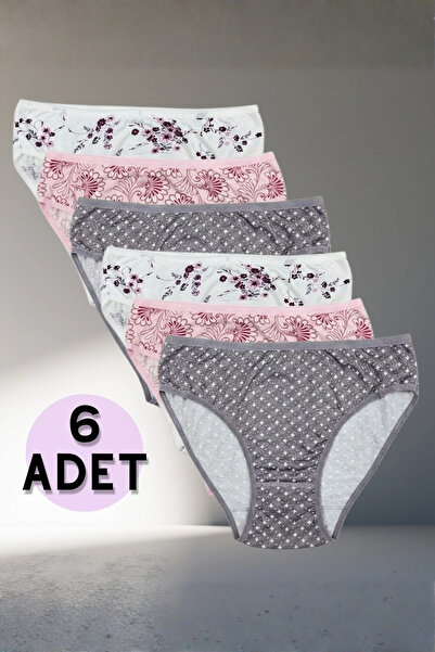 Ervanur chiloți de damă cu model material elastic de flori