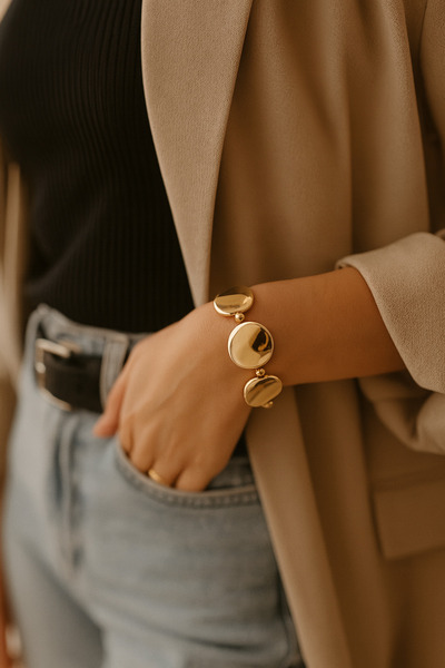 Que Yuvarlak desen bileklik