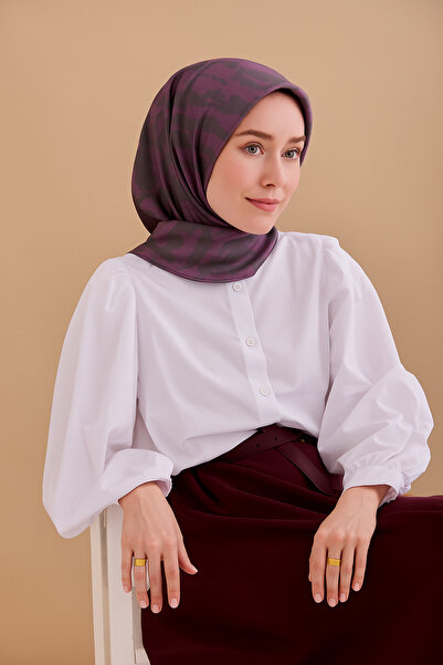 Silk Home Tivil Pure Silk 11491 - 52137 Μωβ μοτίβο με υφή