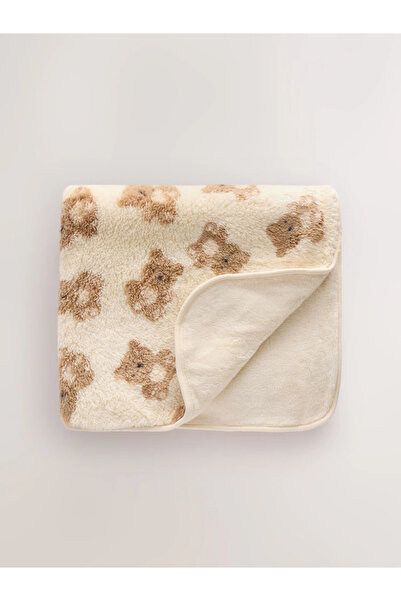 Next Baby Krem Ayı Polar Bebek Battaniyesi