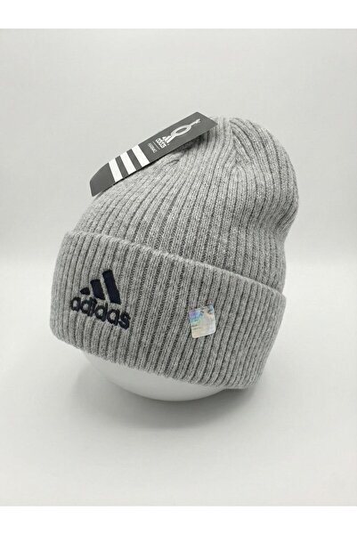 adidas Striped wool blend hat, Unisex, One Size, Grey