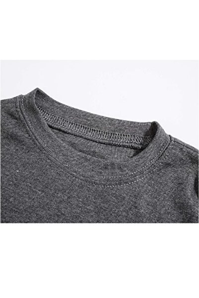 SB SizinBazar Women's Cotton Long-Sleeved Soft Textured Pajamas Suit T-Shirt and Pants Sport Set