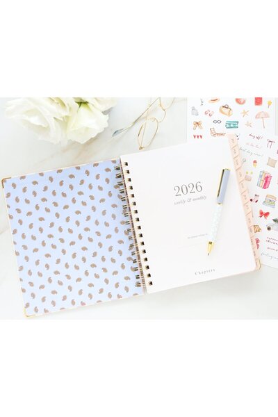 Chapters Spiral Weekly Planner, Marshmallow