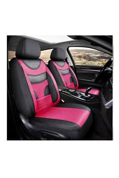 Lumi LUXURY Huse Auto Universale 11 Piese fractionate Negru cu Rosu Compatibile Scaune Fata si Spate