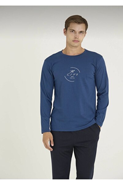 İpek Чоловічий комплект піжами з довгими рукавами, з модалу та бавовни