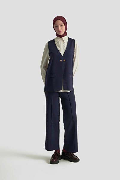 Armine TREND Vest Set Knitwear Set Dark Navy Blue 25Ytd6117