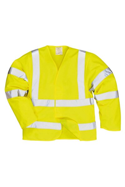 PORTWEST HiVis Antistatic Flame Retardant Protective Jacket, FR85, S Yellow
