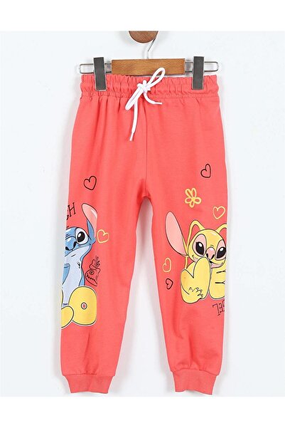 RAPAPA Girl's Two Thread Ba Printed Ngel & Stitch Pajama Set – Long Sleeve – Relaxed Fit 0512