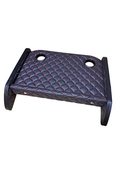 Fiat Ducato Dashboard tray for Fiat Ducato/Jumper/Boxer black with red stitching cup holder