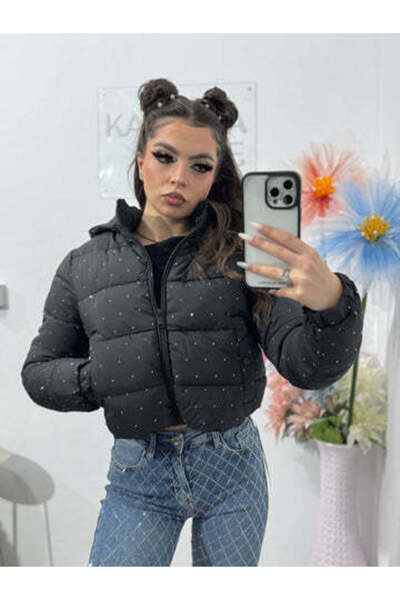 KATYDEA STORE Jachetă SORINA cu cristale argintii ștanțate