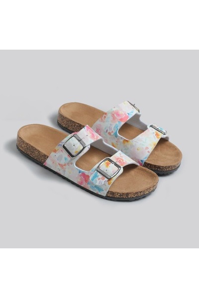 FASHION Casual Desert Luxe Floral Double-Strap Comfort Sandals for Women