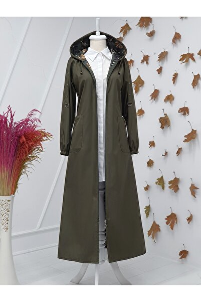 HİJABAYA Μεταλλική καμπαρντίνα με κουκούλα με φερμουάρ