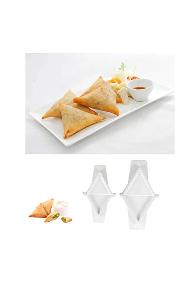 mawfoor طقم قوالب السمبوسة مكون ب احجام مختلفه 1+1 (8 قطع)