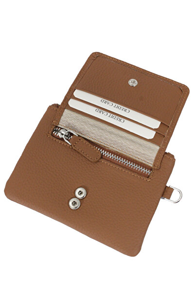 Metropolitan Mpcuz 103 Women's Unisex, Genuine Leather, Wallet Card Holder Brown