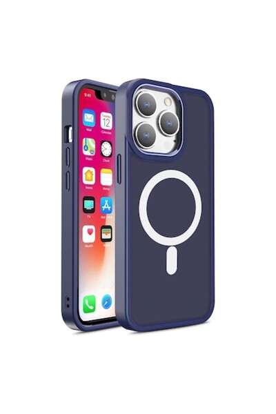 Velo Husă de protecție MagSafe pentru Apple iPhone 15, albastru deschis mat